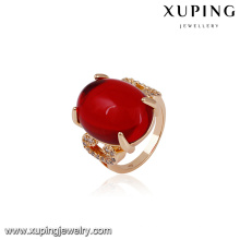 14582 xuping jóias 18 k banhado a ouro moda nova anel de ouro projeta anel de dedo para as mulheres